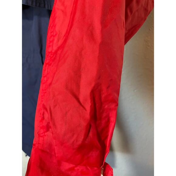 OutBrook Womens Medium Red Navy Parka Coat Jacket Full Zip 90s 80s - Picture 6 of 12